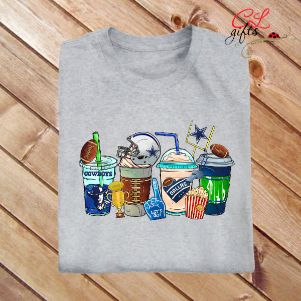 COWBOYS FOOTBALL COFFEE T SHIRT