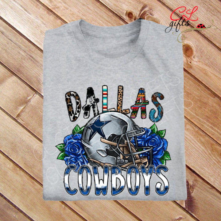 DALLAS COWBOYS ROSES T SHIRT