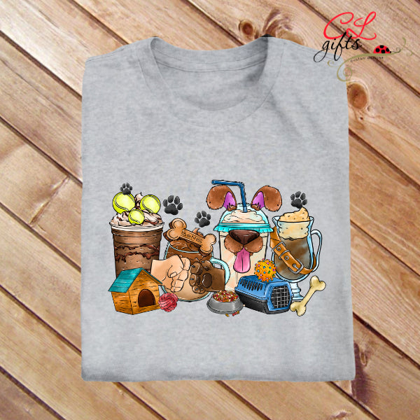DOG COFFEE T SHIRT