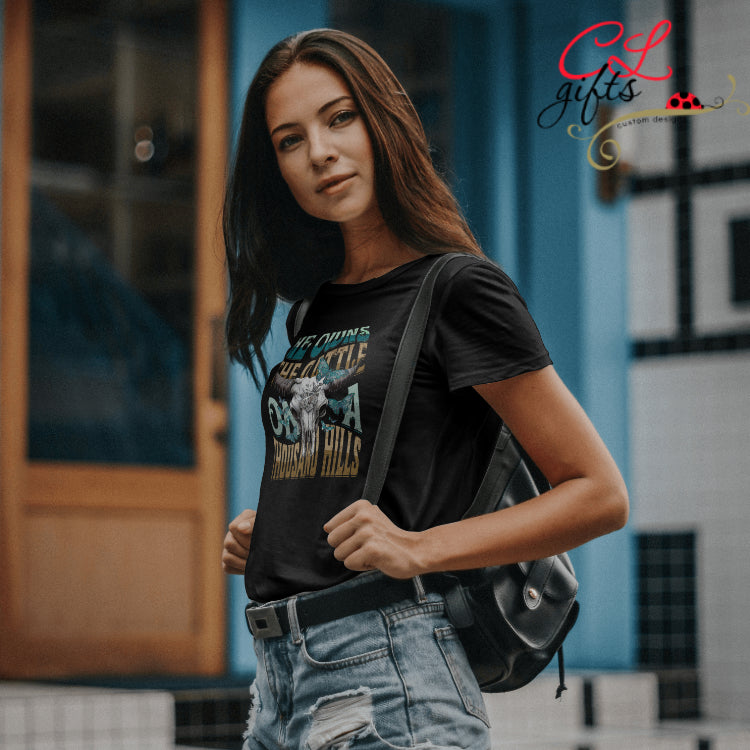 HE OWNS THE CATTLE ON A THOUSAND HILLS CHRISTIAN T SHIRT