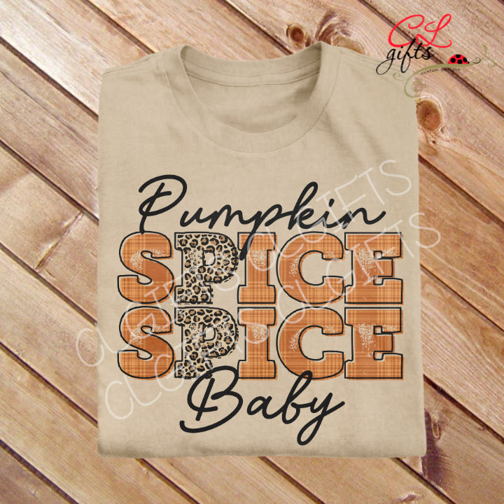PUMPKIN SPICE SPICE BABY T SHIRT
