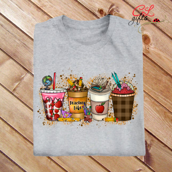 TEACHERS LIFE DRINKS T SHIRT